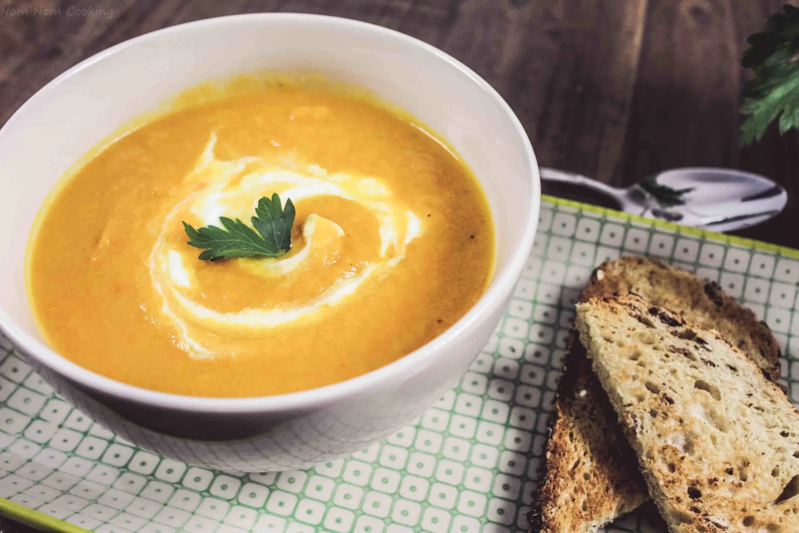 Warming Carrot Soup with Ginger and Chili